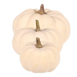 Dýně plastová - mix velikostí v síťce, barva krémová, cena za síťku (3 ks).