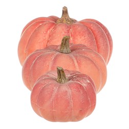 Dýně plastová - mix velikostí v síťce, barva terakotová, cena za síťku (3 ks).