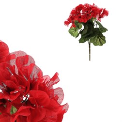 Muškát - umělá kytice, barva červená