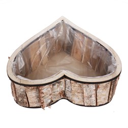 Srdce břízové, obal na květiny.