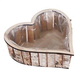 Srdce břízové, obal na květiny.