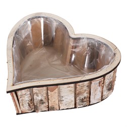 Srdce břízové, obal na květiny.