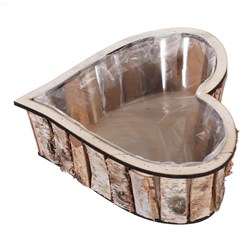 Srdce břízové, obal na květiny.