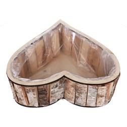 Srdce břízové, obal na květiny.