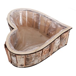 Srdce břízové, obal na květiny.