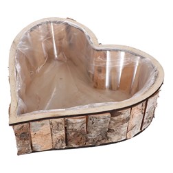 Srdce břízové, obal na květiny.