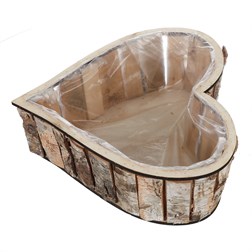 Srdce břízové, obal na květiny.