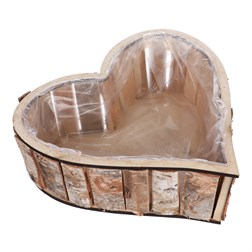 Srdce břízové, obal na květiny.