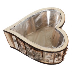 Srdce břízové, obal na květiny.