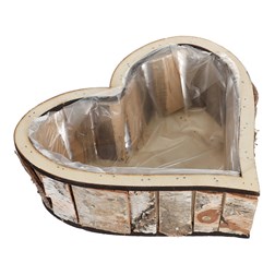 Srdce břízové, obal na květiny.