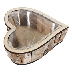 Srdce břízové, obal na květiny.