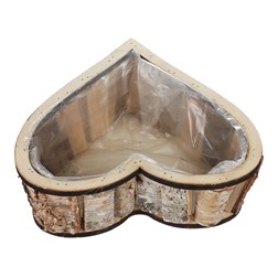 Srdce břízové, obal na květiny.