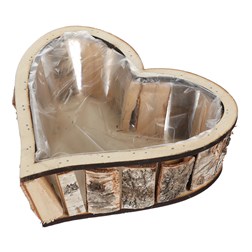 Srdce břízové, obal na květiny.