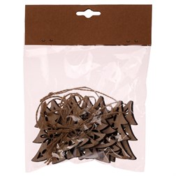 Stromečky na pověšení - dřevěné, přírodní barva, cena za sáček (8 ks).