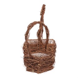 Obal proutěný - hranatý košík, přírodní, cena za sadu 2 ks