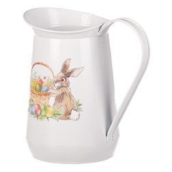 Kovová váza  s velikonočním designem.