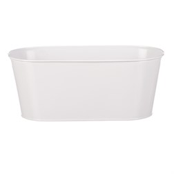 Kovový truhlík, květinový design.
