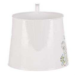 Kovový obal na květiny - tvar konve. Květinový design.