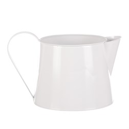 Kovový obal na květiny - tvar konve. Květinový design.
