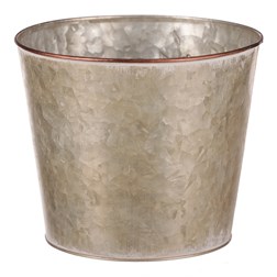 Kovový obal na květiny, design s motýly.