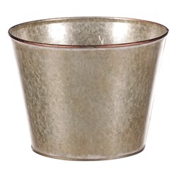 Kovový obal na květiny, design s motýly.