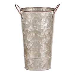 Kovová váza, design s motýly.