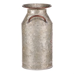 Kovová váza, design s motýly