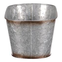 Kovový truhlík, design s ptáčky.