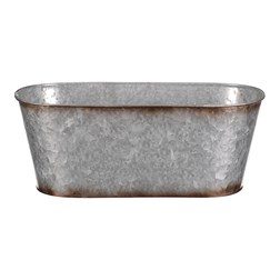 Kovový truhlík, design s ptáčky.