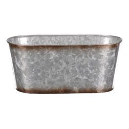 Kovový truhlík, design s ptáčky.