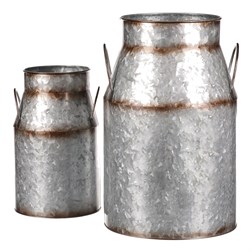 Kovová váza, sada 2ks, design s ptáčky.