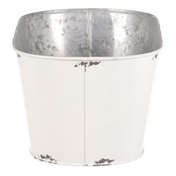Kovový truhlík, design s růžemi.