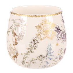 Hrneček v dárkové krabičce - porcelán, květinový motiv