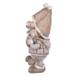 Děti se sněhovými koulemi, polyresin, barva hnědá, mix 2 druhů, cena za 1 ks.