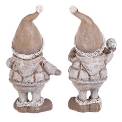 Děti se sněhovými koulemi, polyresin, barva hnědá, mix 2 druhů, cena za 1 ks.