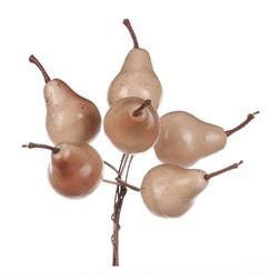 Hrušky na drátku, barva béžová, cena za krabičku (36 ks).