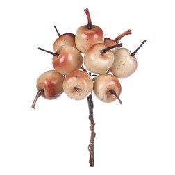 Jablka na drátku, barva béžová, cena za krabičku (72 ks).