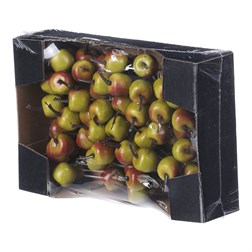 Jablka na drátku, barva zelená, cena za krabičku (72 ks).