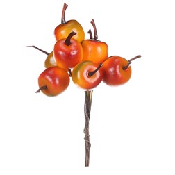 Jablka na drátku, barva oranžová, cena za krabičku (72 ks).