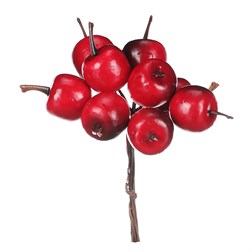 Jablka na drátku, barva tmavě červená, cena za krabičku (72 ks).