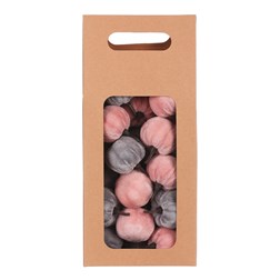 Dýně plastová s látkou, mix 2 barev, cena za krabičku (24 ks).