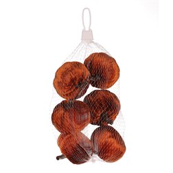 Dýně plastová s látkou, barva hnědá, cena za síťku (6 ks).