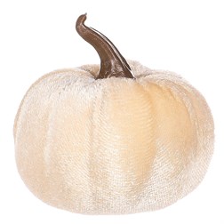 Dýně plastová s látkou, barva krémová, cena za síťku (6 ks).