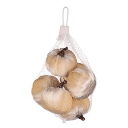 Dýně plastová s látkou, barva krémová, cena za síťku (6 ks).