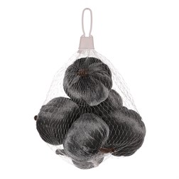 Dýně plastová s látkou, barva tmavě šedá, cena za síťku (6 ks).