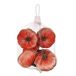 Dýně plastová s látkou, barva lososová, cena za síťku (6 ks).