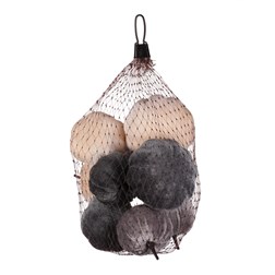 Dýně plastová s látkou, mix 3 barev, cena za síťku (9 ks).