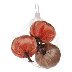 Dýně plastová s látkou, mix 2 barev, cena za síťku (3 ks).