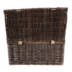 Koš piknikový - s vybavením pro 2 osoby, proutěný, barva šedá.