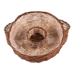 Obal na květiny - proutí, kruhový, cena za sadu 2 ks